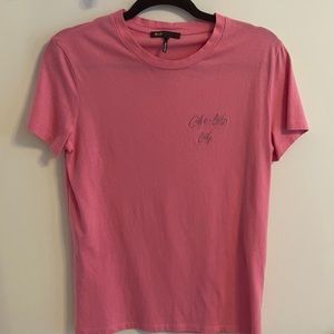 Maje Pink Graphic Tee T-shirt